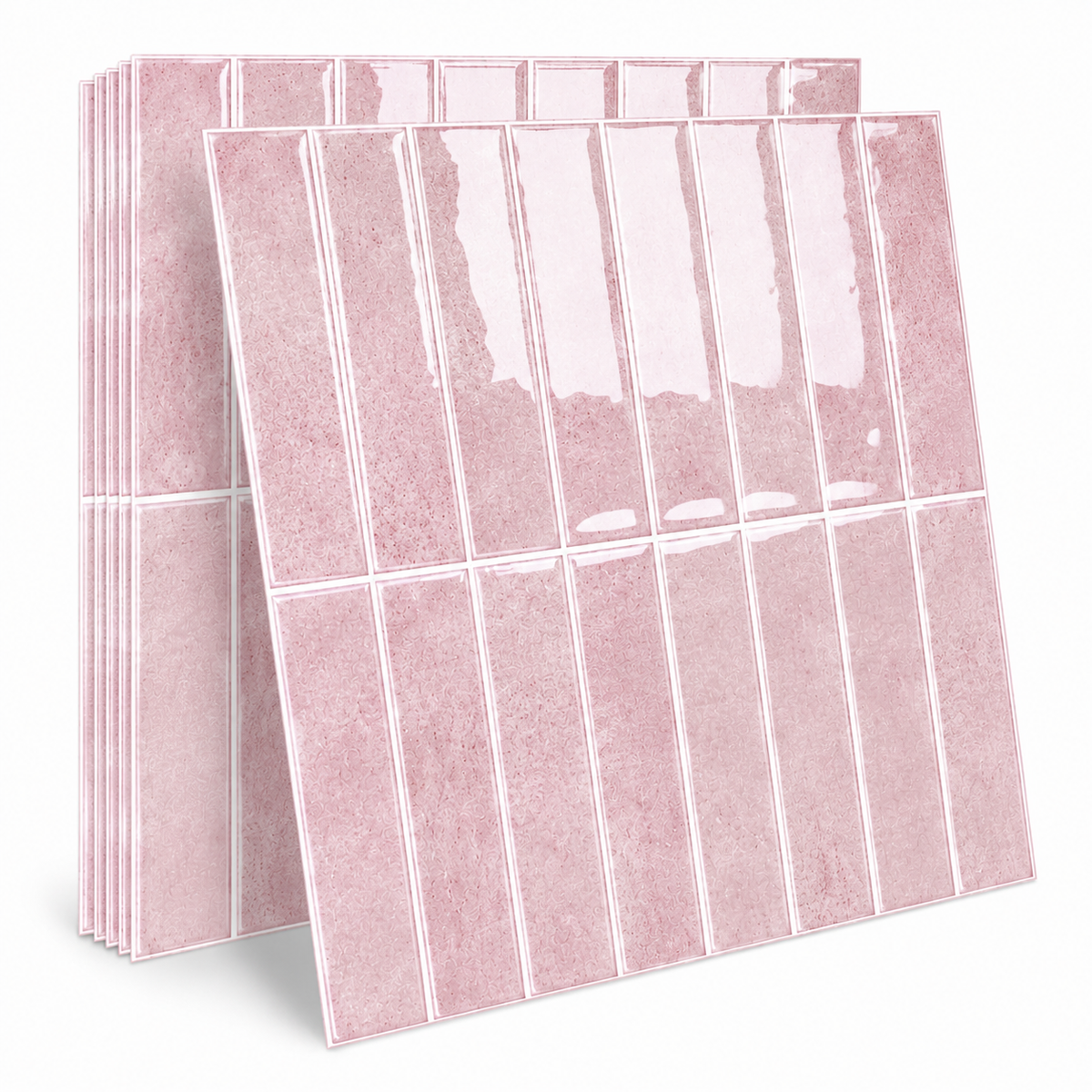 Light Pink - Self Adhesive 3D Tile (10pcs)
