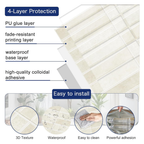 Beige - Self Adhesive 3D Tile (10pcs)