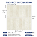 Beige - Self Adhesive 3D Tile (10pcs)