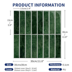 Deep Green - Self Adhesive 3D Tile (10pcs)