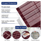 Burgundy - Self Adhesive 3D Tile (10pcs)