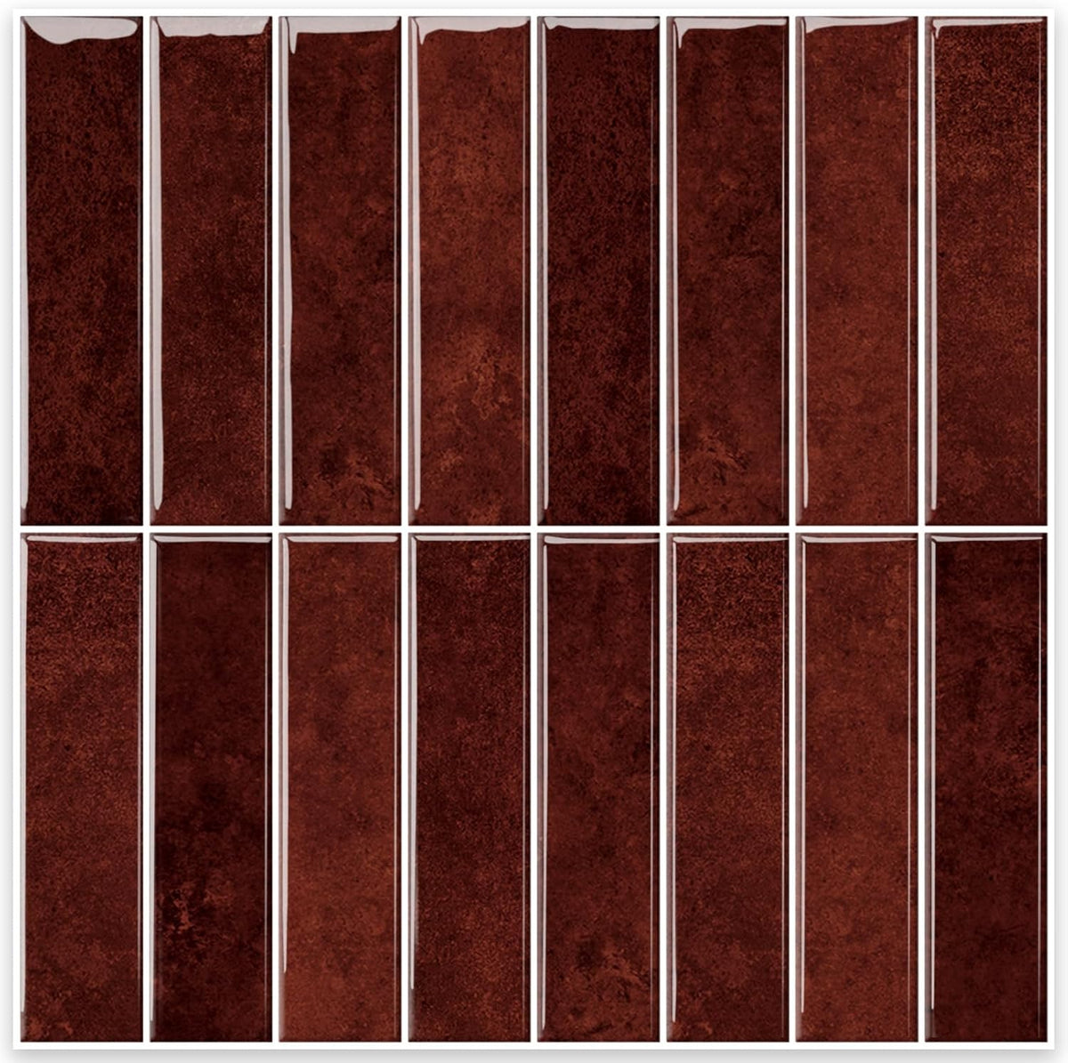 Burgundy - Self Adhesive 3D Tile (10pcs)