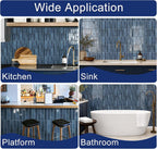 Dark Blue - Self Adhesive 3D Tile (10pcs)