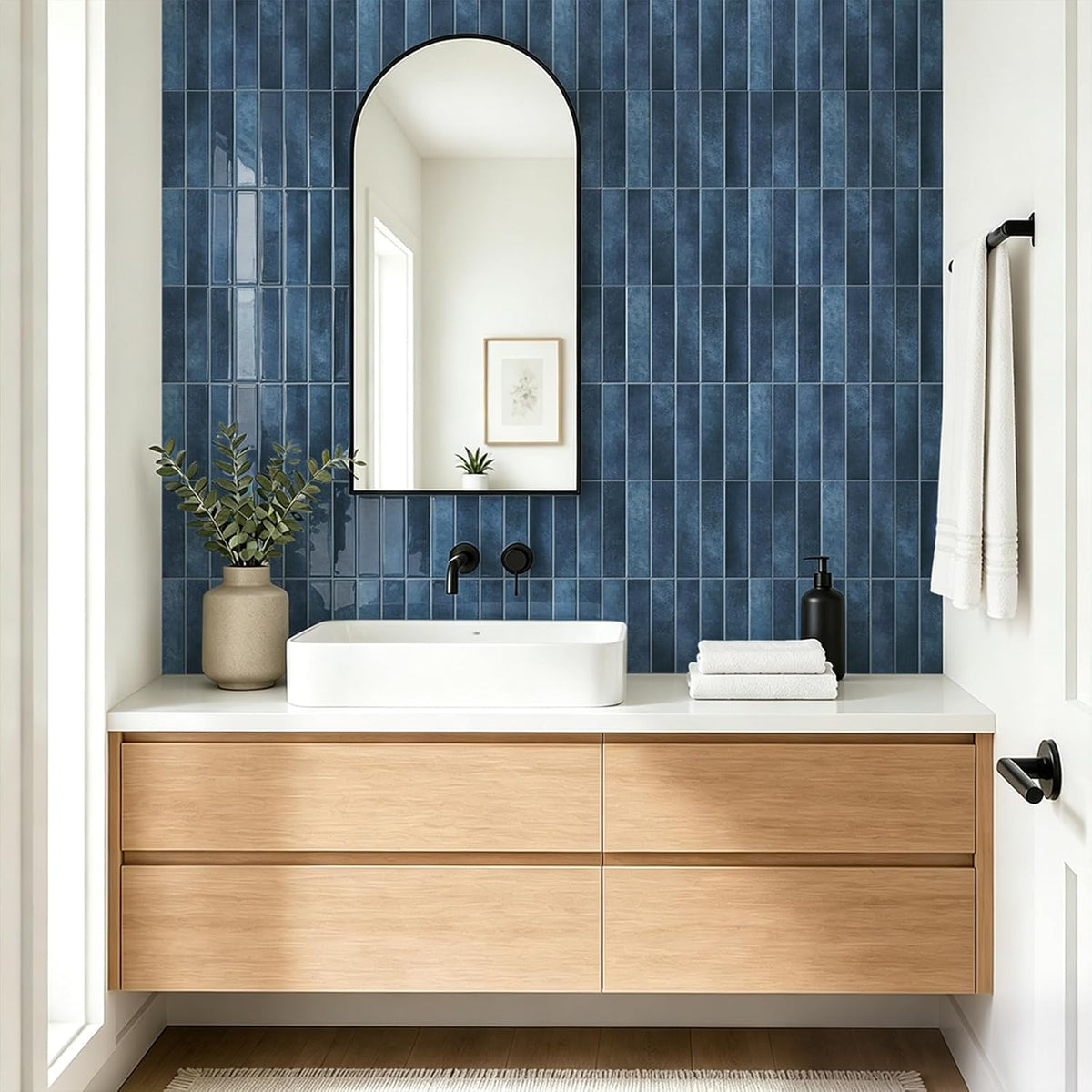 Dark Blue - Self Adhesive 3D Tile (10pcs)