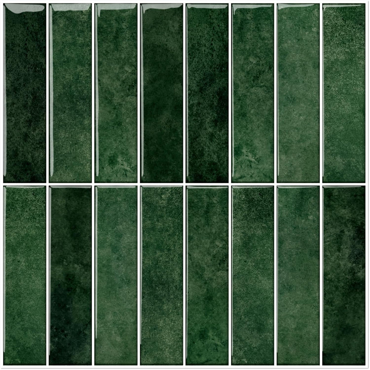 Deep Green - Self Adhesive 3D Tile (10pcs)